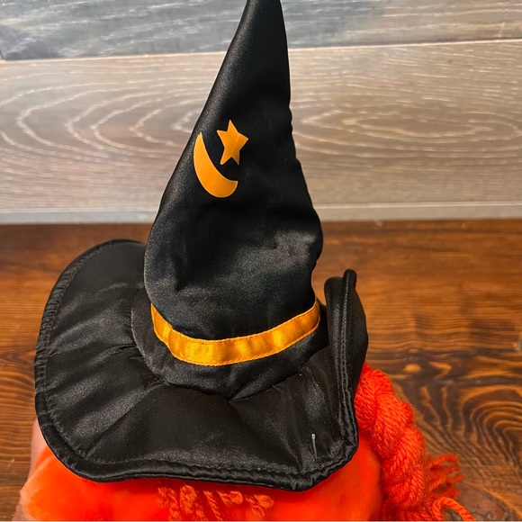 People Pals Plush Pumpkin Witch Halloween Dangling Arms And Legs Shelf Sitter - Picture 3 of 10